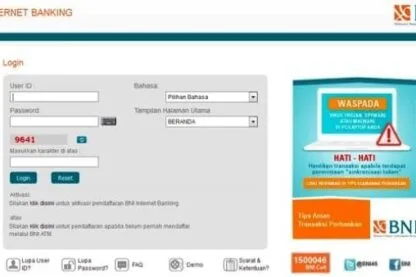 Cara Aktivasi Internet Banking BNI