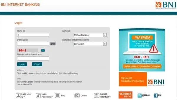 4 Cara Aktivasi Internet Banking BNI Terbaru 1 Cara Aktivasi Internet Banking BNI